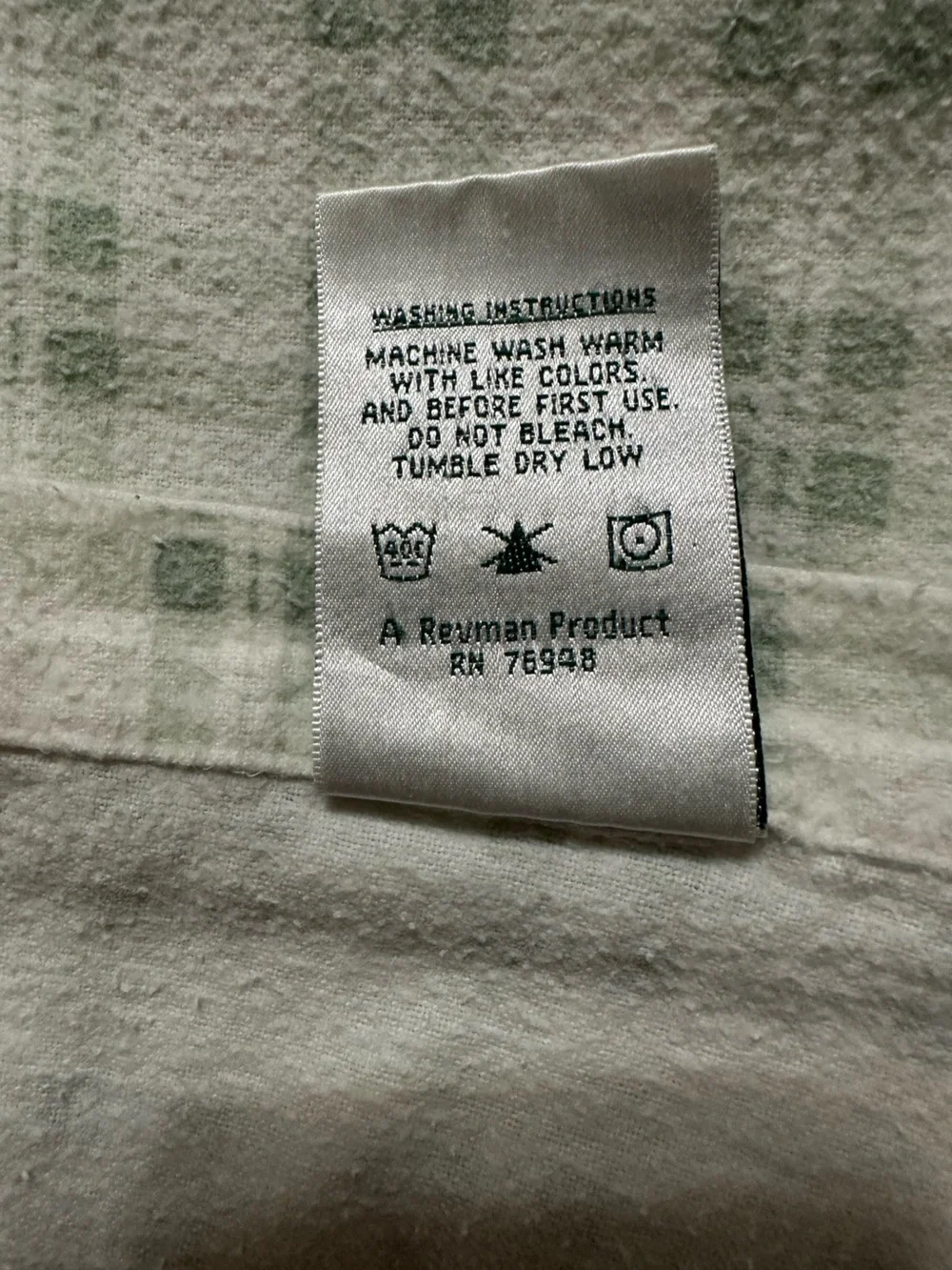 Laura Ashley Pale Green and White Plaid Cotton Bedding